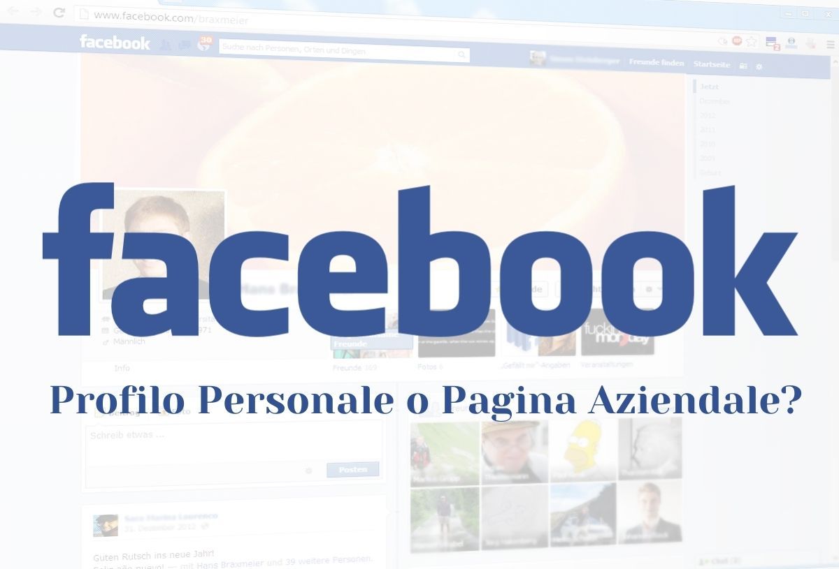 Facebook profilo personale o pagina aziendale 